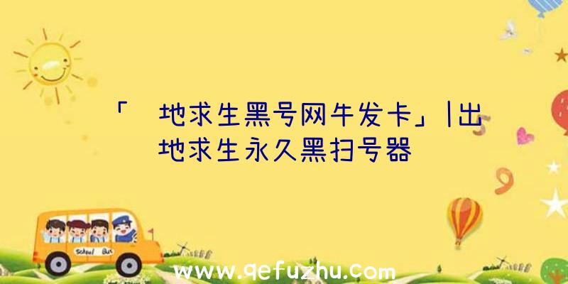 「绝地求生黑号网牛发卡」|出绝地求生永久黑扫号器